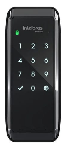 Intelbras FD1000 de sobrepor com senha, preta